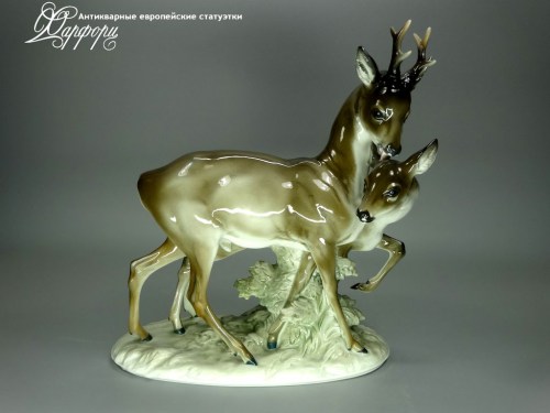 Купить фарфоровые статуэтки Rosenthal, Пара косуль, Германия